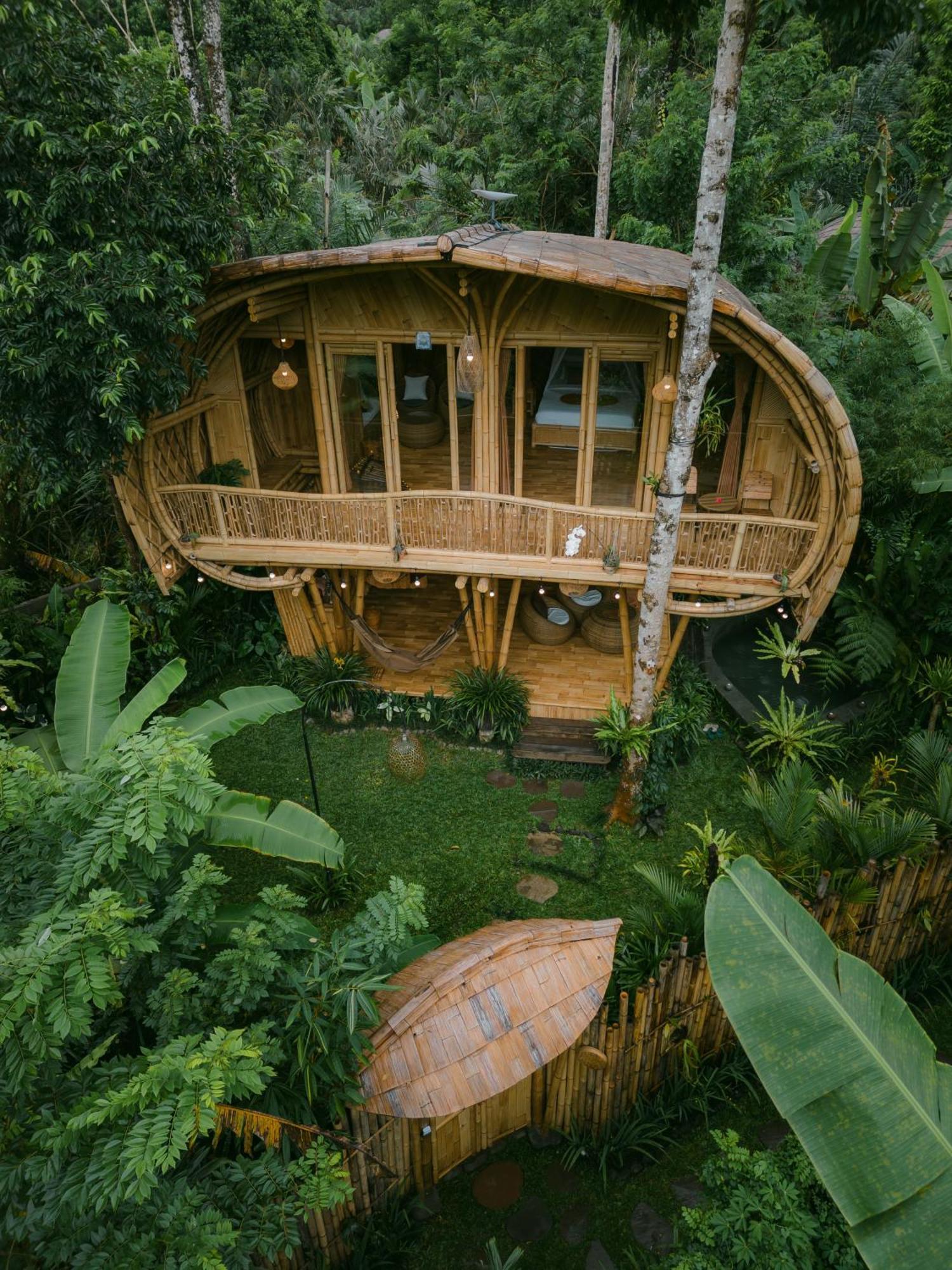 Alamvaya Bali Bamboo House Villa ซิเดอมัน ภายนอก รูปภาพ