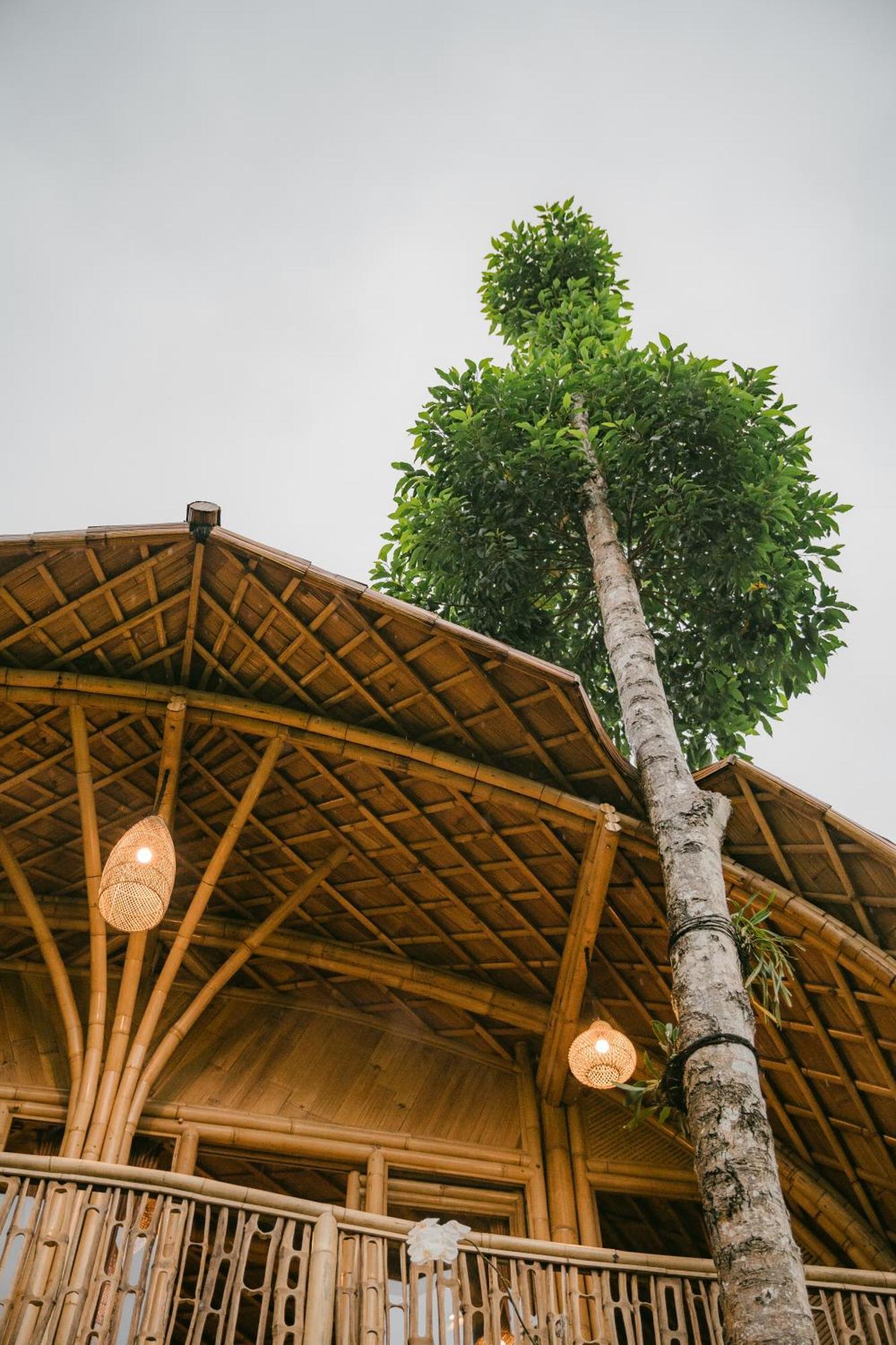 Alamvaya Bali Bamboo House Villa ซิเดอมัน ภายนอก รูปภาพ