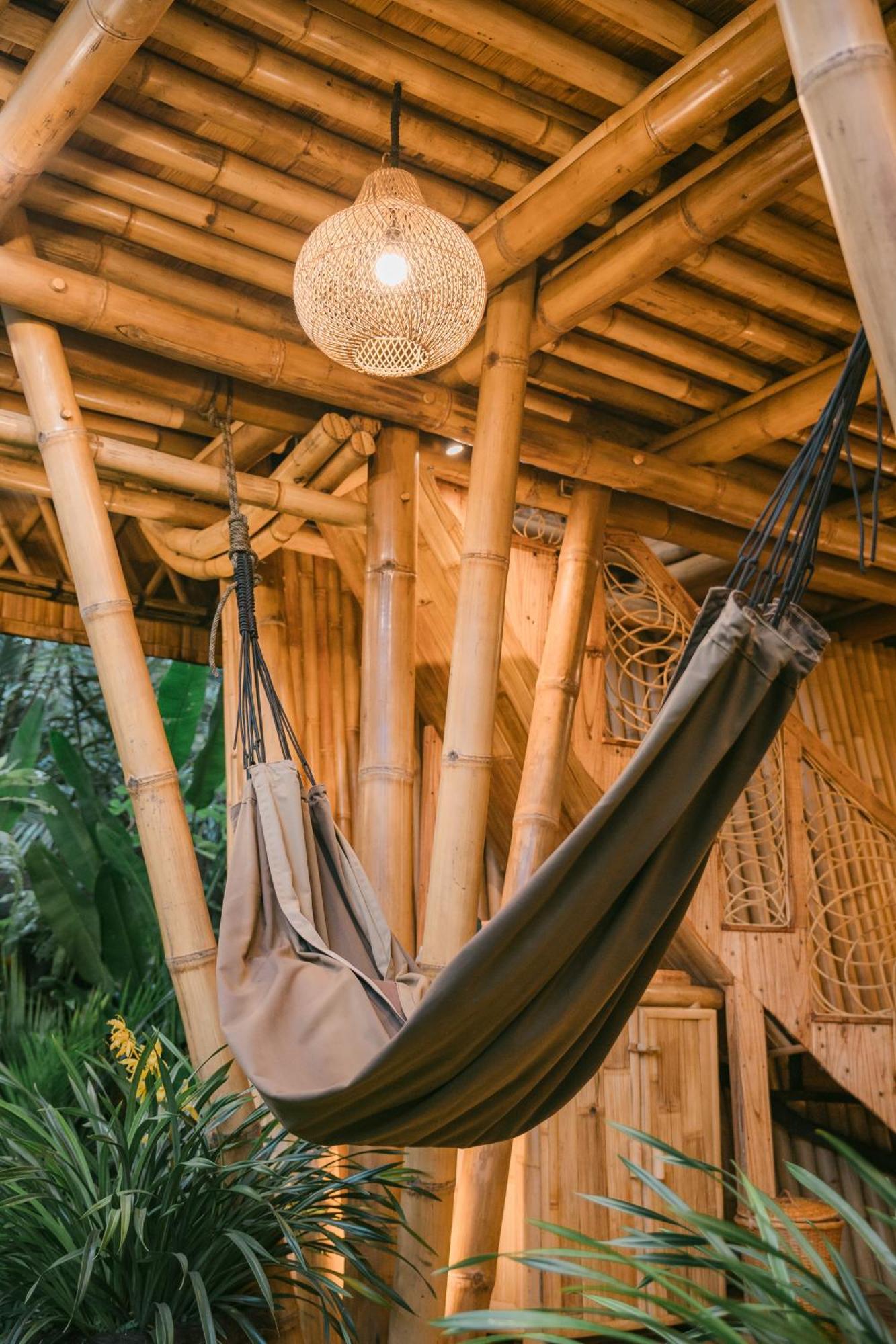 Alamvaya Bali Bamboo House Villa ซิเดอมัน ภายนอก รูปภาพ