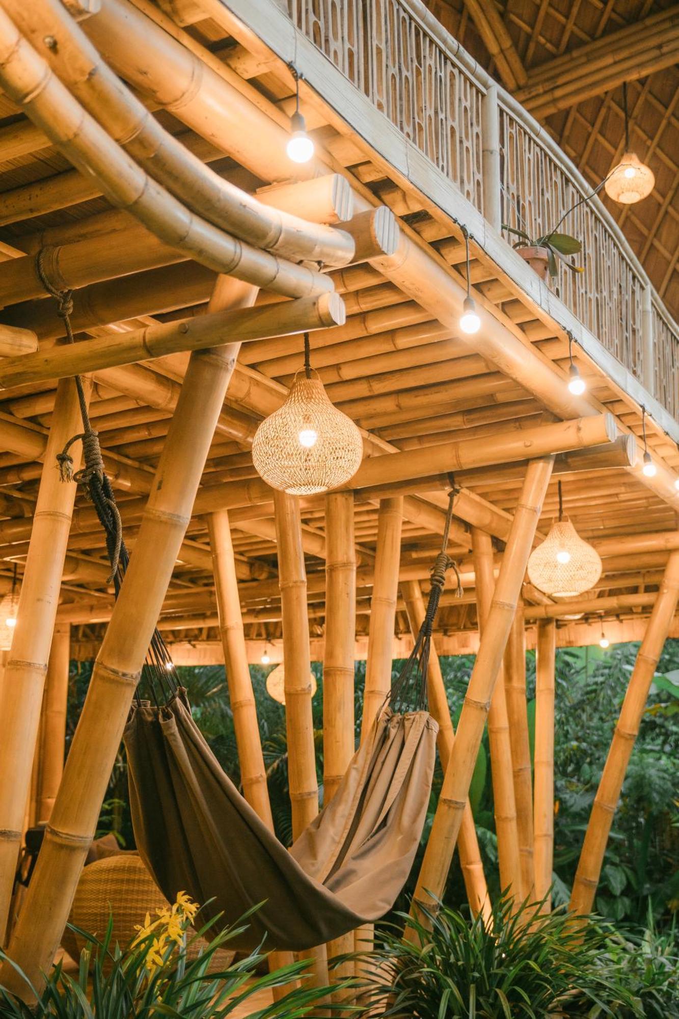Alamvaya Bali Bamboo House Villa ซิเดอมัน ภายนอก รูปภาพ